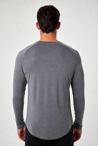 เสื้อเชิ้ตแขนยาวผู้ชายผ้าฝ้ายทรงปกติสีกรมท่า ชิ้นส่วนที่เข้ากับตู้เสื้อผ้าได้หลากหลาย - Product Image 2