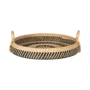 Bandeja de mimbre vietnamita Natural superventas, contenedor de servicio tejido a mano para decoración del hogar, nuevo almacenamiento, herramientas para frutas y verduras - Product Image 1