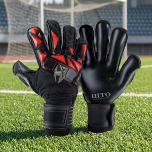 Meilleurs gants de gardien de but de football rouges taille 4 5 6 – Nouveauté du meilleur fournisseur avec logo personnalisé – Gants de gardien de but pour attraper le ballon - Product Image 2