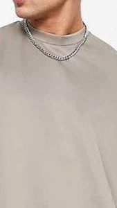 เสื้อยืดโอเวอร์ไซส์สไตล์วินเทจสำหรับฤดูร้อน ขายส่ง ผ้าคอตตอนหนา 100% เสื้อยืดผู้ชายทรงหลวมแบบใหม่ - Product Image 4