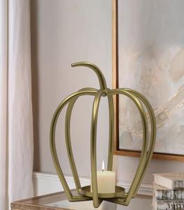 Apple shape modern metal candle holder Carved <b>Candlestick</b> Stand for Wedding Centerpieces, Home Decor, and Events" - Product Image 3