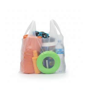 Bolsa de HDPE al por Mayor para Tiendas de Licores y Embalaje de Botellas, Fondo Reforzado, Asa de Alta Densidad, Precio de Fábrica - Product Image 1