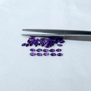 3mm 6mm amatista Africana natural facetada forma de marquesa piedra preciosa suelta a granel mayorista precio de fábrica de proveedor indio - Product Image 3