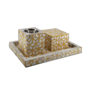FAIZA CRAFT Ensemble brûleur de bakhoor en bois de santal avec incrustation de nacre et graines d'anis étoilé, 5 pouces, encens indien - Product Image 6