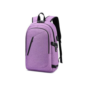 Minimalist Olive Nylon Laptop <b>Backpack</b> With Zipper Closure Front Pocket And Mesh Side Pockets Unisex Softback 20-39L - Product Image 2
