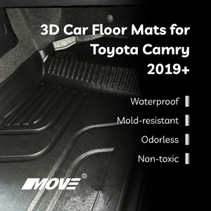 เสื่อปูพื้นรถยนต์แบบปรับแต่งได้สำหรับ Toyota Camry 2019 + ไม่มีกลิ่น - Product Image 5