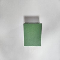 Boîte cadeau rigide carrée en papier vert forêt, finition mate, vide, pour emballage de souvenirs de luxe pour les fêtes, vente en gros