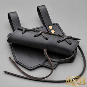 Funda de cuero artesanal medieval vikinga para espada y hacha, de alta resistencia, para cinturón renacentista, para daga. - Product Image 1