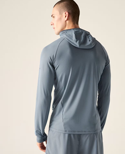 Sweat-shirt à capuche pour homme de qualité supérieure 2026, coupe ajustée, tricoté, séchage rapide, couleur unie, décontracté, pour l'automne, faible MOQ - Product Image 2