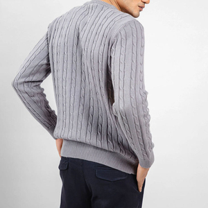 Pull en tricot décontracté pour homme, automne-hiver, grande taille, manches longues, couleur unie, pull à col rond, taille plus, motif cachemire - Product Image 4