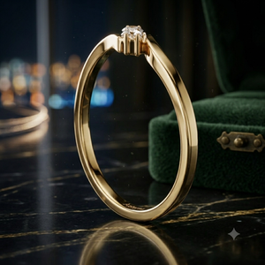 Luxury Yellow Gold <b>Two</b> <b>Stone</b> Bypass <b>Ring</b> for Women Elegant Open Wrap Wedding Anniversary Fashion Jewelry Gift - Product Image 1