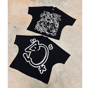 T-shirts Streetwear Homme 100% Coton 350 g/m² Impression DTG Délavé à l'Acide Personnalisé Vintage Oversize Uni Respirant Séchage Rapide - Product Image 6