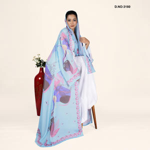 ผ้าซาตินคุณภาพพรีเมียม เนื้อเนียนหรูหรา ผ้ามันเงา แขนยาว ปักลาย สำหรับชุดราตรีทรงตรงยาวถึงพื้น ชุดเจ้าสาว - Product Image 3