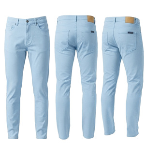 MASTER TEXTILE <b>Men's</b> Straight Fit Casual Pants Solid Color Mid Waist Woven Twill Breathable Button Closure Rivets - Product Image 1