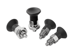 K0748 INDEXING PLUNGER ECO SHORT VERSION SIZE:3 D1=M16, D=8, FORM:A WO LOCKING SLOT WO LOCKNU, สแตนเลสสตีล ไม่ใช่ - Product Image 3