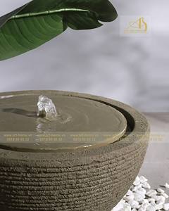 Adorno de Jardín Ligero de Fibra de Vidrio y Hormigón, Hecho en Vietnam, Cerámica Artística para el Hogar, 40 cm de Diámetro, Decoración de Paisaje con Agua - Product Image 3