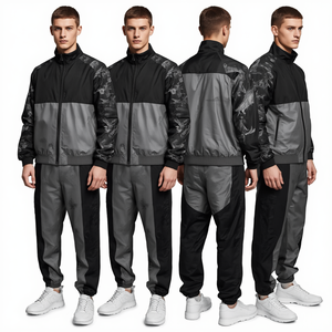 Chaqueta Deportiva de Lujo para Hombre, de Titanio y Nailon, con Estampado Gráfico Intenso y Diseño de Moda Premium para Exteriores - Product Image 2
