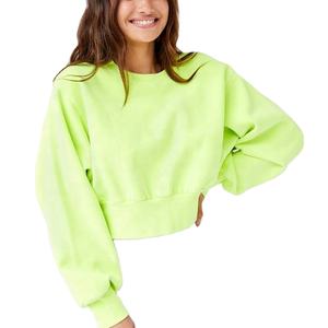 Wholesale High Quality Custom Logo <b>Women'S</b> Crop Blanks <b>Hoodie</b> Sweatshirts Set Two Piece Set <b>for</b> <b>Women</b> Summer - Product Image 4