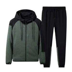 Ensemble de survêtement léger pour homme Altr Brothers, moderne, solide, hiver, décontracté, à capuche, 2 en 1, en polaire léopard, polyester et coton - Product Image 6