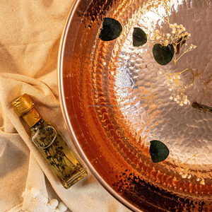 Cuenco de pedicura martillado de aluminio de cobre y vajilla Homedecor Cuenco de almacenamiento de frutas - Product Image 5