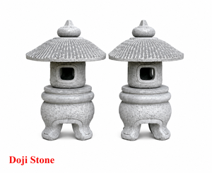 โคมไฟหินทรายญี่ปุ่นแบบดั้งเดิม Doji Stoneware รุ่น DJ03 ขนาด 45 ซม. สำหรับตกแต่งสวน บ่อน้ำ และสระน้ำกลางแจ้ง - Product Image 3