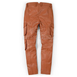 High Quality Material Men's <b>Leather</b> <b>Pants</b> Wholesale Best Price Custom Logo Print <b>Leather</b> <b>Pants</b> - Product Image 2