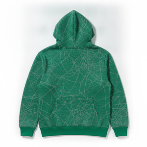 Sudadera con Capucha Personalizada con Logotipo de Araña, 65% Poliéster, 35% Algodón, Forro Polar Grueso, Estilo Vintage, Unisex, Conjunto Deportivo de Invierno - Product Image 5