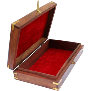 Unfinished House Shaped <b>Wooden</b> Box With Metal Clasp Natural Pine <b>Wooden</b> Jewelry Box And Trinket Storage Case Wholesale Supplies - Product Image 3