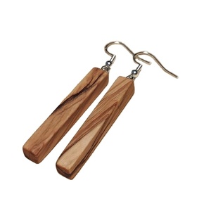 Attractive Wood Designer Small High Quality Earrings Gifts for Wedding Birthday <b>Aesthetic</b> Hand Carved Boho Jewelry Knot Chain - Product Image 1