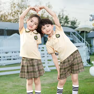 เสื้อยูนิฟอร์มนักเรียนสั่งทำขายส่ง คุณภาพสูง สำหรับฤดูร้อน โรงเรียนอนุบาล ประถมศึกษา มัธยมศึกษา - Product Image 3