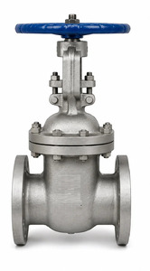 Válvula de Compuerta Manual con Brida, Volante Azul y Vástago Ascendente, Metálica Industrial - Product Image 2
