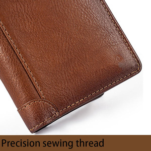Cartera de Hombre de Alta Calidad, Delgada, con Bloqueo RFID, Proveedor al por Mayor, Exportación OEM, Calidad Premium, Venta, Color y Tamaño Personalizables - Product Image 5