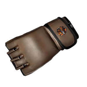 Guantes de MMA de Cuero para Entrenamiento Avanzado con Espuma Absorbente de Impactos, Diseño Ligero y Flexible con Palma Abierta - Product Image 6