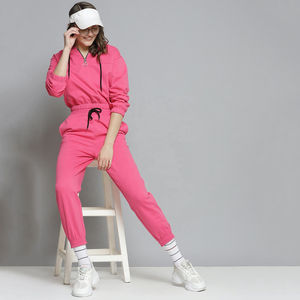 Ensemble 2 pièces de survêtements sportifs en molleton 100 % coton pour femme, comprenant un crop top à capuche et un pantalon de jogging, avec logo personnalisé sérigraphié OEM, idéal pour l'hiver et les loisirs. - Product Image 6