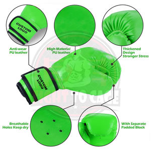 Guantes de Boxeo de Piel Sintética de Alta Calidad para Adultos, Diseño Moderno, Personalizados, para Niños, 16 oz, para Artes Marciales - Product Image 3