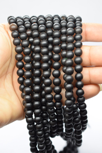 200 Natural Black Wooden Spacer <b>Beads</b> 12mm <b>Large</b> Hole for Stringing Untreated Round Made in China Riddhi Siddhi Arts & Crafts - Product Image 2
