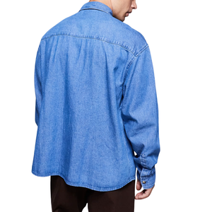 เสื้อเชิ้ตเดนิมผู้ชาย ผ้าเดนิมเนื้อนุ่มสบาย ขายส่ง ปรับแต่งได้ ผ้าฝ้าย - Product Image 5