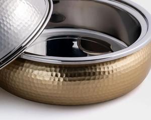 La mejor calidad para servir comida, cazuela, olla caliente, calentador de alimentos para bodas, ollas calientes para el hogar y el Hotel, olla decorativa de Metal usada para comida, olla árabe - Product Image 3