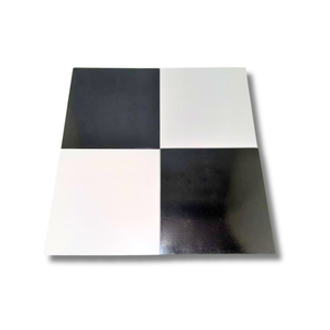 Square Metallized Eco-Friendly Recycled Materials <b>Paper</b> Sheets Black White Solid Color <b>Pattern</b> Food Grade Non-Stick Surface - Product Image 1