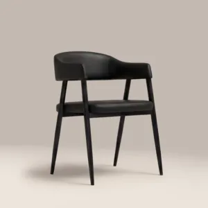 SINTERIOR BLACK PRESLEY CARVER DINING <b>CHAIR</b> - Product Image 2