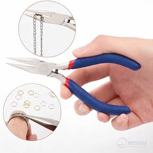 Alicates de Punta Plana de 6.5 Pulgadas de la Serie Clásica de INTENSE SURGICAL INSTRUMENTS, Alicates de Joyería de Mandíbula Estrecha de 3 mm, Herramienta de Acero Inoxidable para Doblar - Product Image 2