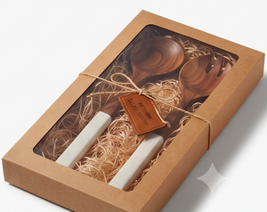Ensemble de couverts en bois brun faits à la main avec manche en métal blanc classique, élégant et solide, pour la table et l'hôtellerie - Product Image 4