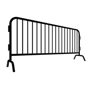 Barrières métalliques noires résistantes aux intempéries pour présentoirs de vente au détail - Product Image 1