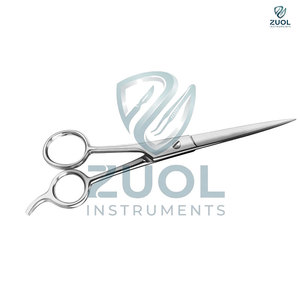 Tijeras de Corte de Pelo de Acero Inoxidable 440c, Hoja Recta Manual de Precisión para Corte de Pelo de Zoul - Product Image 2