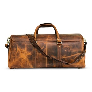 Sac de voyage week-end en cuir véritable de qualité supérieure, prix abordable, durable, tous les matériaux sont en cuir. - Product Image 4
