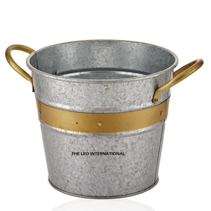Royal Eco-Friendly Outdoor Indoor Decor Metal Customized Printed Christmas <b>Bucket</b> Blank Sublimation At <b>Cheap</b> Rate - Product Image 5
