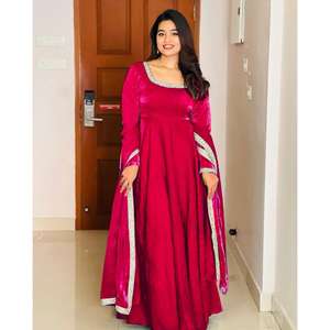 ชุดราตรีงานปาร์ตี้เย็บปักปักลายหลายเส้นพร้อม Dupatta ดีไซน์เนอร์ - Product Image 6