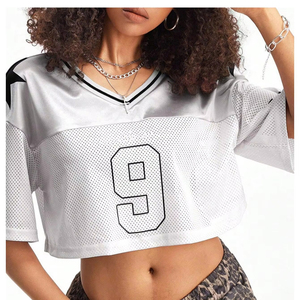 Camiseta de fútbol americano transpirable de malla de secado rápido, nuevo diseño, aspecto profesional, venta al por mayor, precio económico, peso ligero - Product Image 3