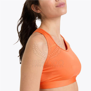 Vêtements de sport personnalisés tendance, imprimés, soutien-gorge de sport pour femme, sans bretelles, extensible, en nylon/spandex, pour le yoga - Product Image 4