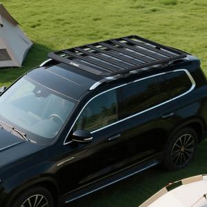 Black Aluminum Alloy <b>Car</b> <b>Roof</b> Rack <b>Baskets</b> Strona Brand 1350x1230x53mm - Product Image 2